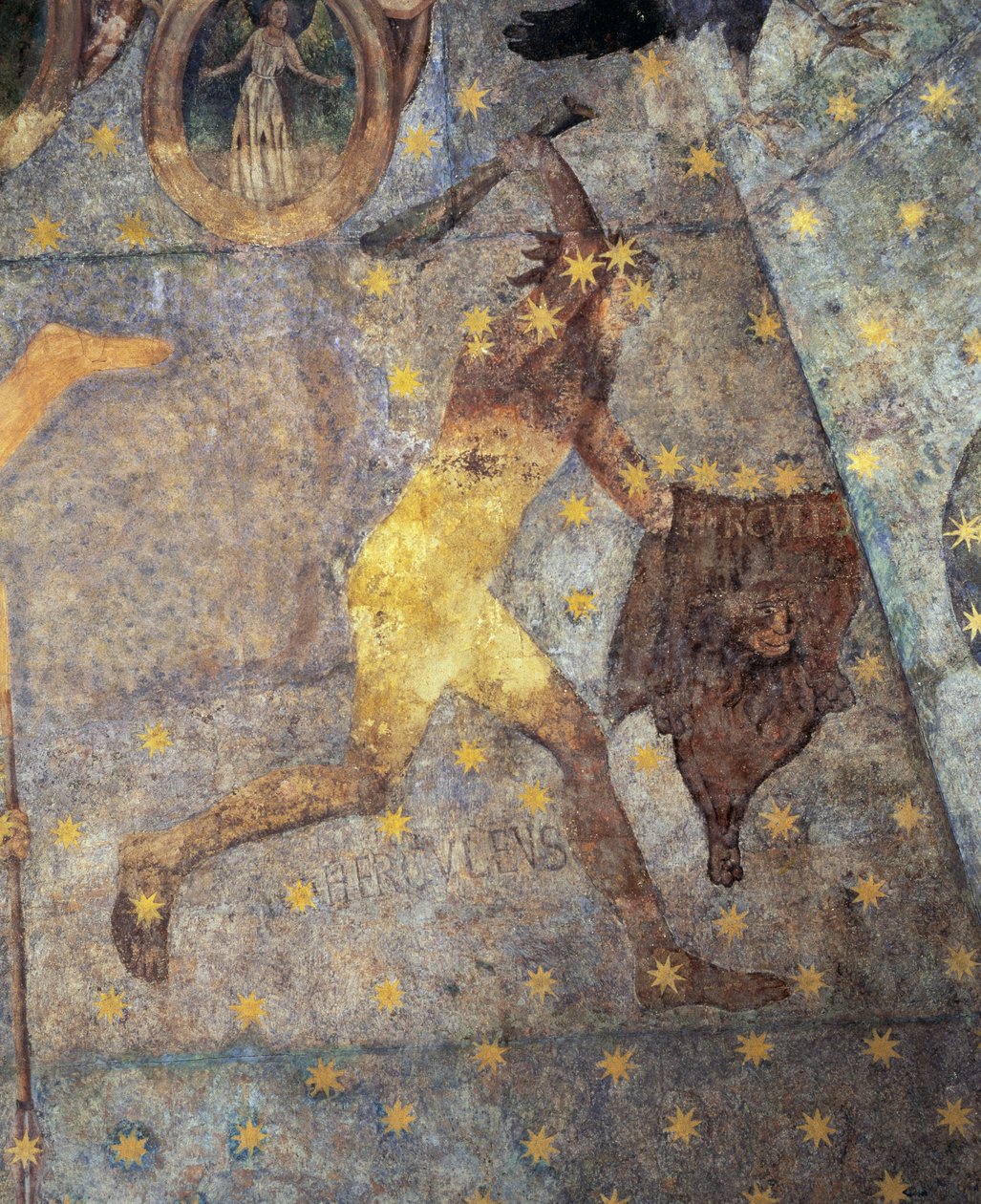 Az állatöv kupolája, Herkules részlete, 1485 alkotó: Fernando Gallego