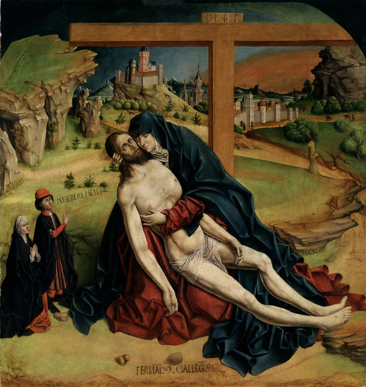 Pietà, 1465-1470 alkotó: Fernando Gallego