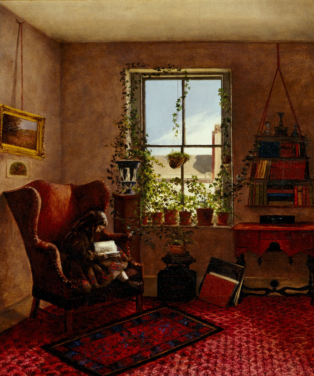Laura Brown szárnyszékben, 1867 alkotó: Fidelia Bridges