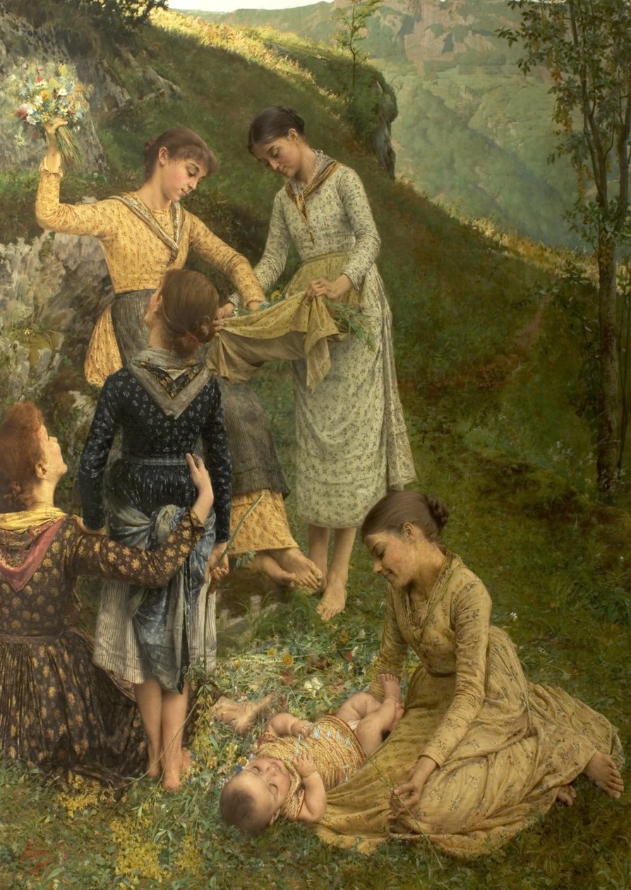 Capri virágai, 1887 körül alkotó: Filadelfo Simi