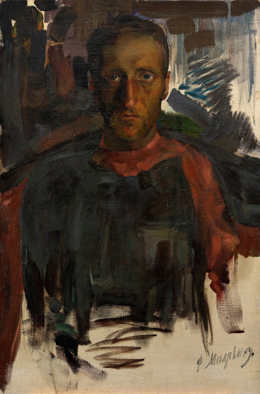 Nyikolaj Gumiljov költő portréja 1886-1921 alkotó: Filipp Andreevic Maljavin