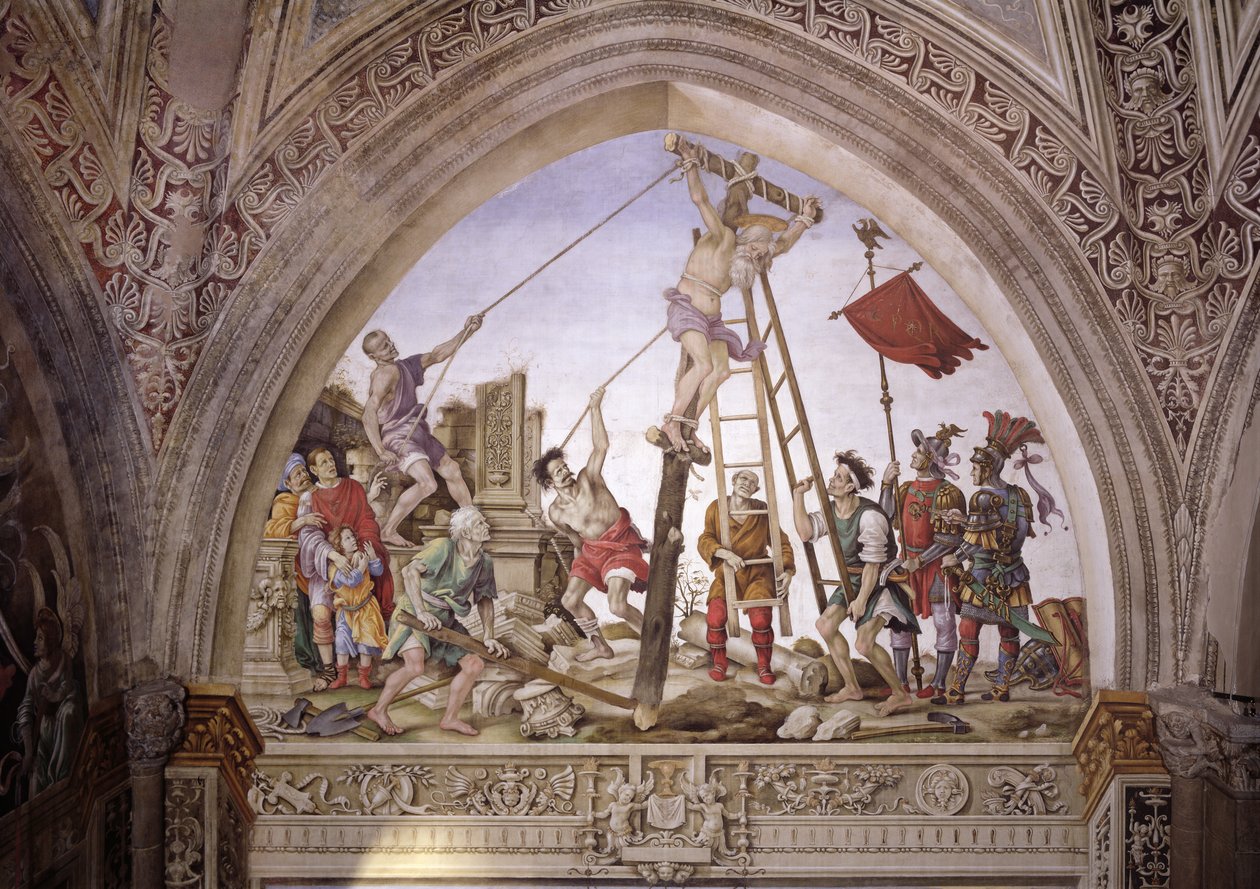 Szent Fülöp mártíromsága, a Strozzi-kápolna déli fala, 1497-1502 körül alkotó: Filippino Lippi
