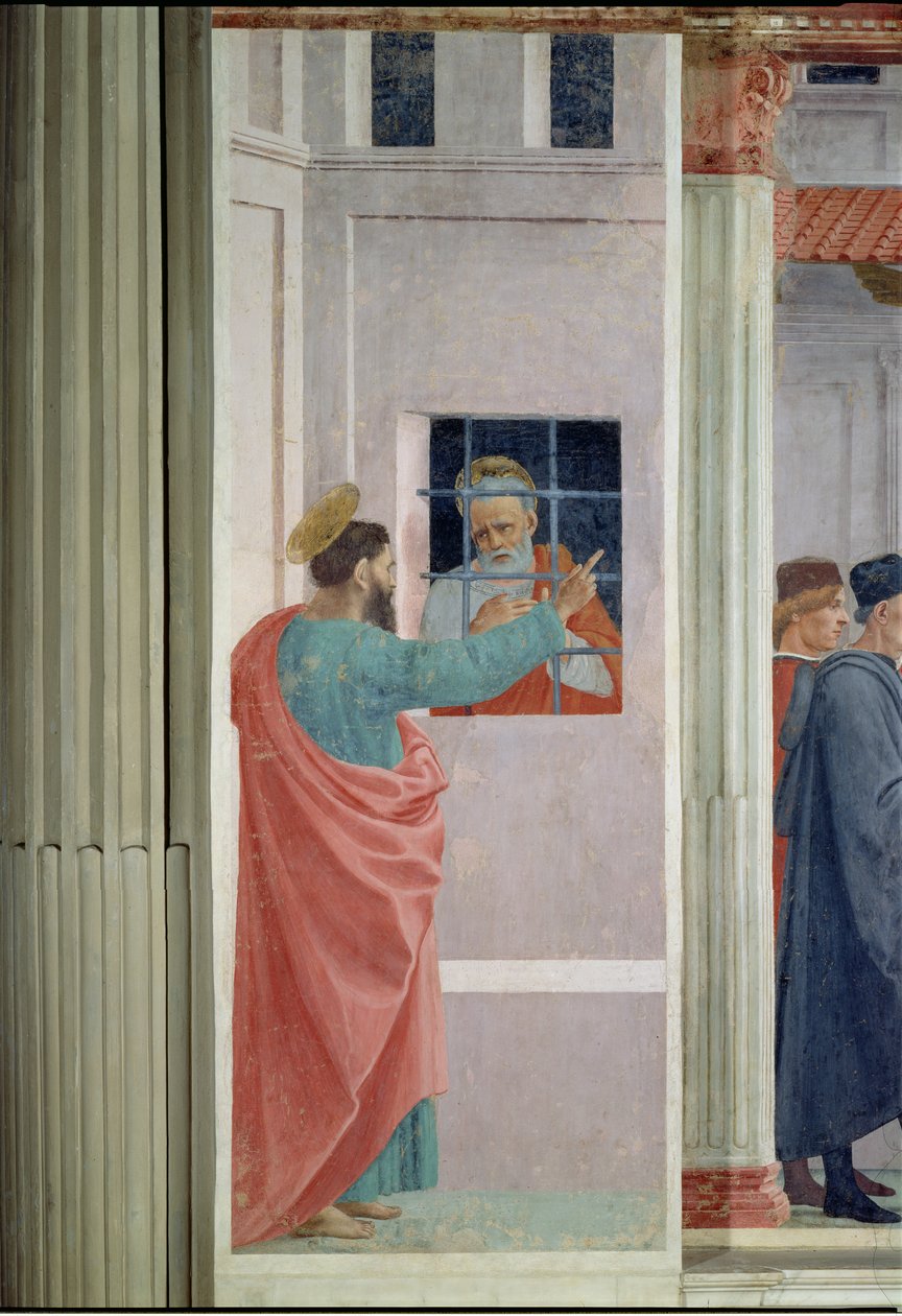 Szent Pétert meglátogatja Szent Pál a börtönben, 1480 körül alkotó: Filippino Lippi