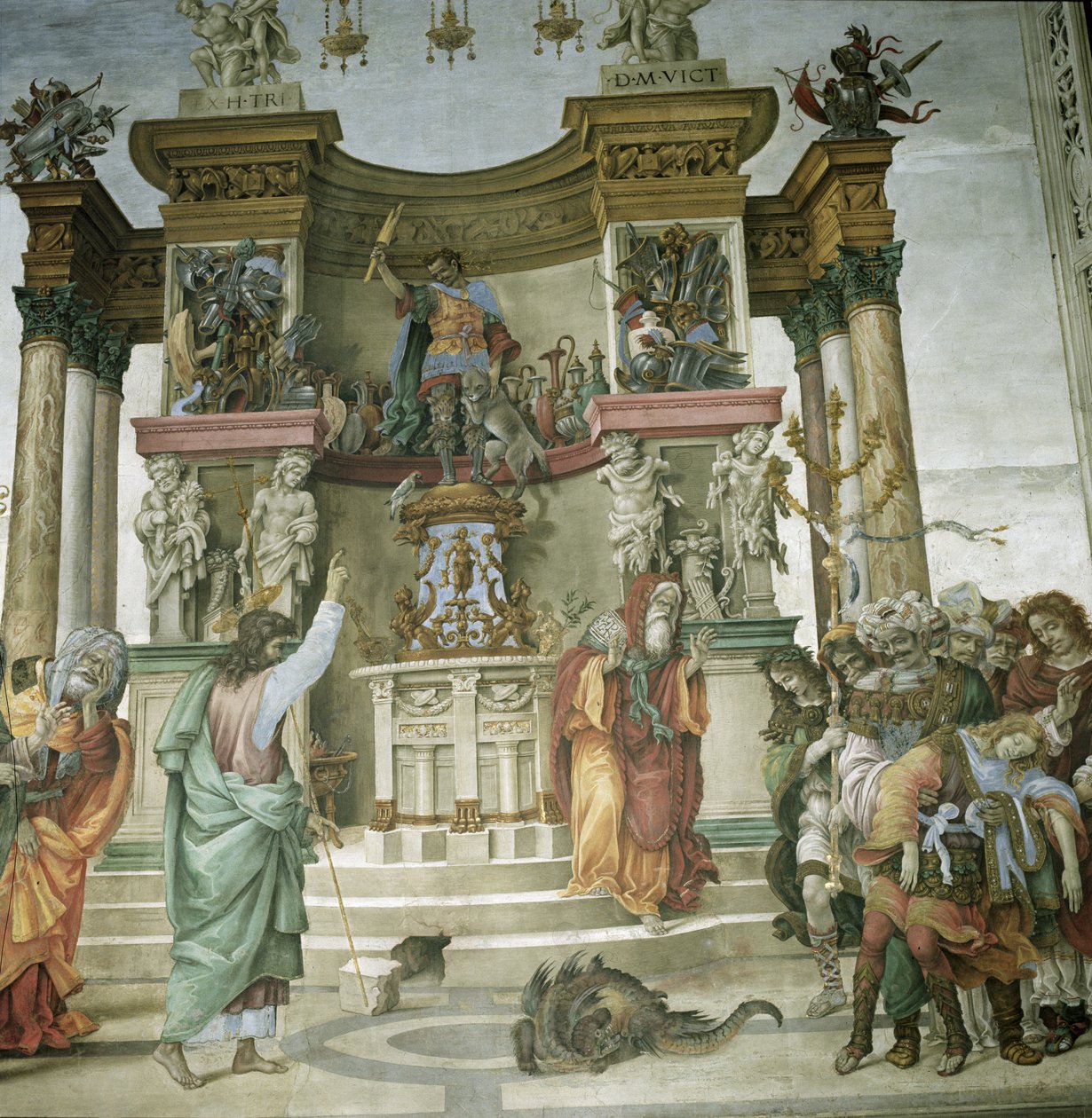 Szent Fülöp démont űz, 1497-1500 körül alkotó: Filippino Lippi