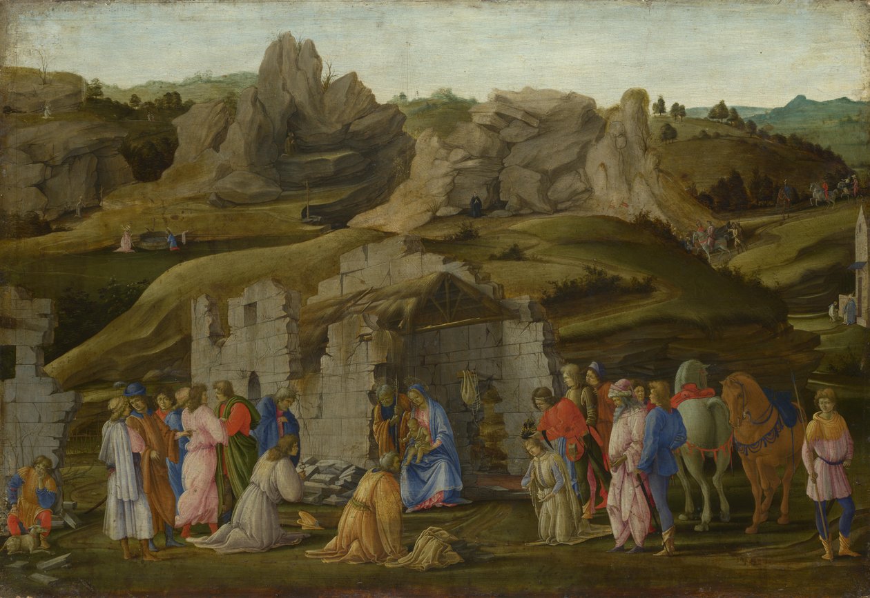 A királyok imádása alkotó: Filippino Lippi