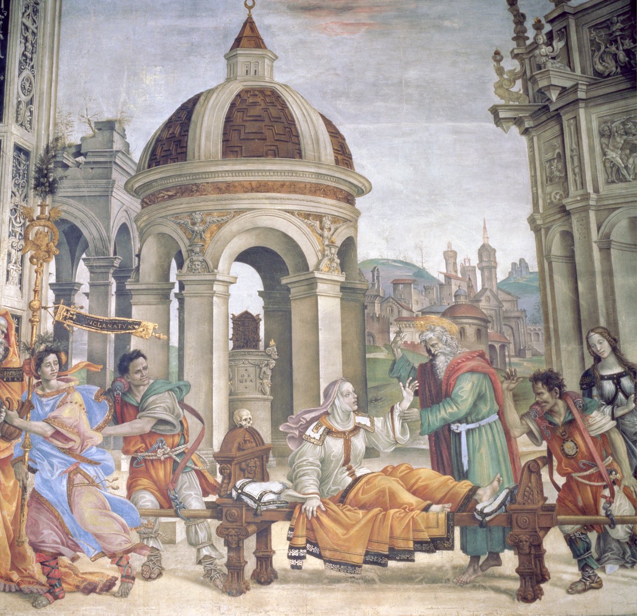 Drusiana felemelése a Strozzi-kápolnából, 1502 alkotó: Filippino Lippi