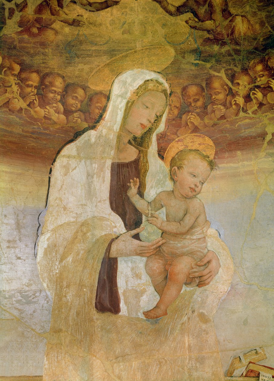 A Szűzanya és gyermeke, 15. század alkotó: Filippino Lippi