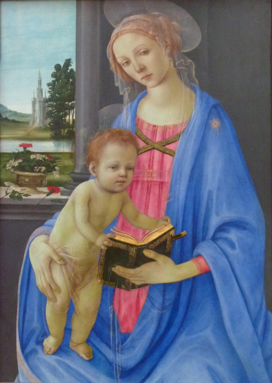 Német: Maria mit dem Kind Madonna és gyermeke alkotó: Filippino Lippi