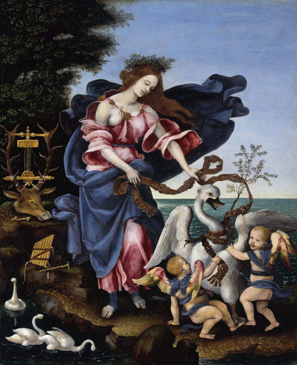 Olasz: Allegory of Music Allegory of Music (Erato) alkotó: Filippino Lippi