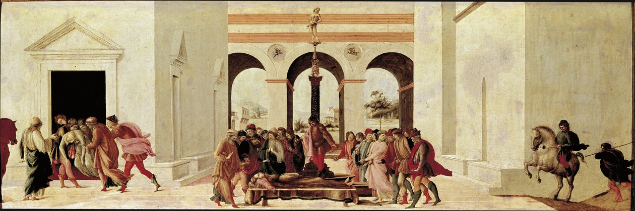 Lucrece halála (Detrempe a fán alkotó: Filippino Lippi