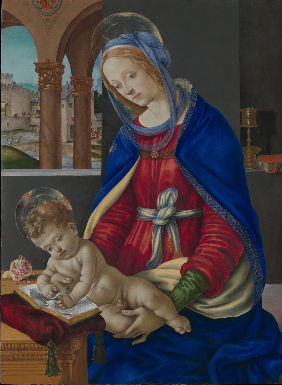 Madonna és gyermeke, kb. 1483-84. alkotó: Filippino Lippi