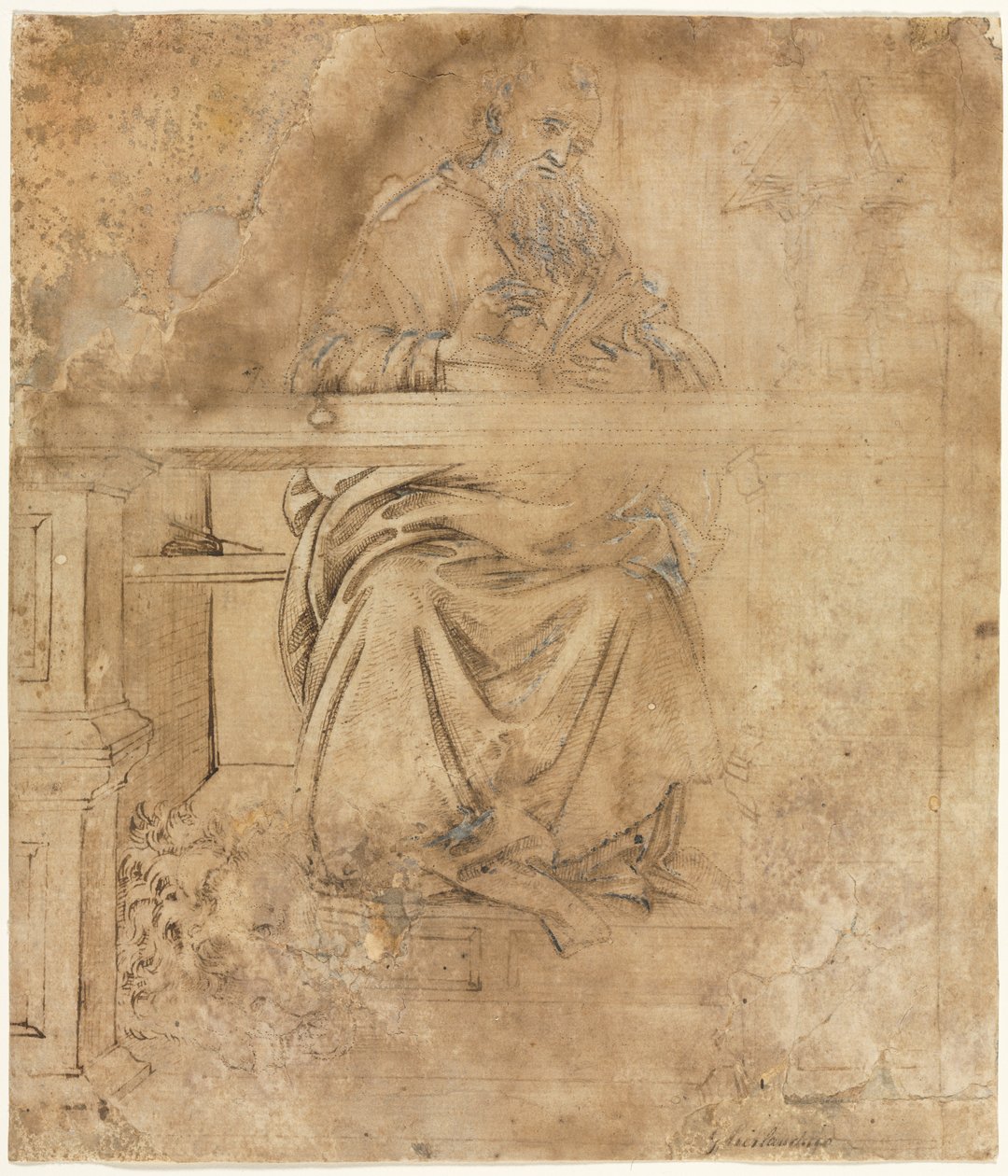 Szent Jeromos tanulmányában, c. 1490. alkotó: Filippino Lippi