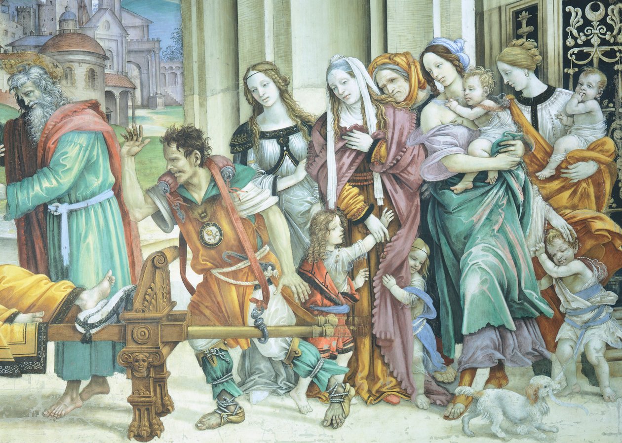 Szent János evangélista Drusiana újraélesztése alkotó: Filippino Lippi