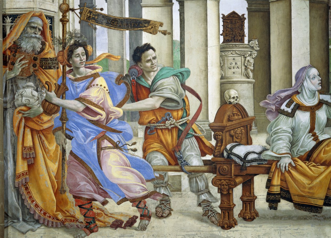 Szent János evangélista Drusiana újraélesztése alkotó: Filippino Lippi