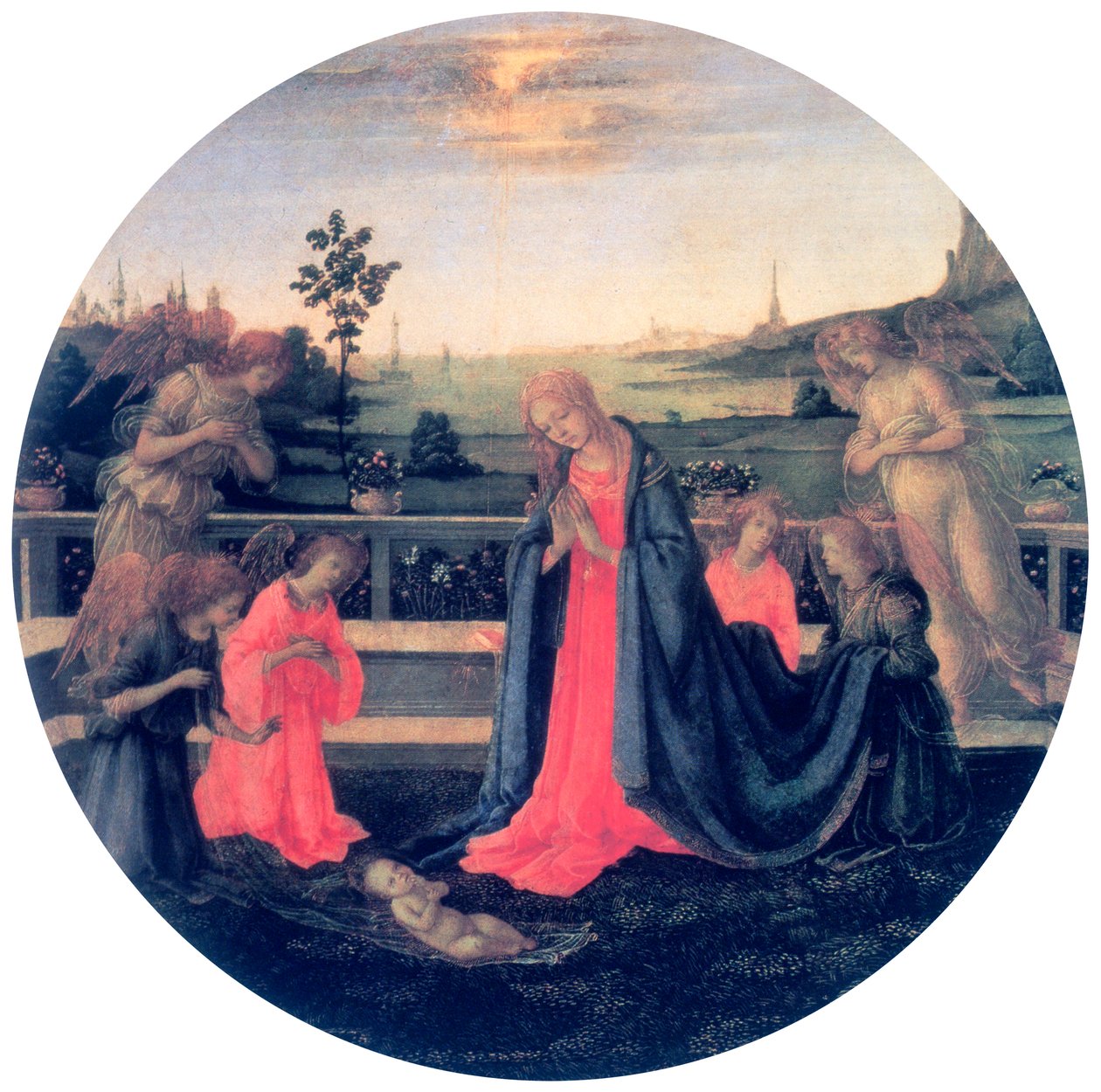 Az imádat, 1480-as évek alkotó: Filippino Lippi