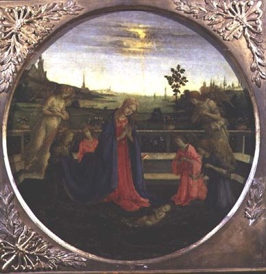 A kisded Jézus imádása alkotó: Filippino Lippi