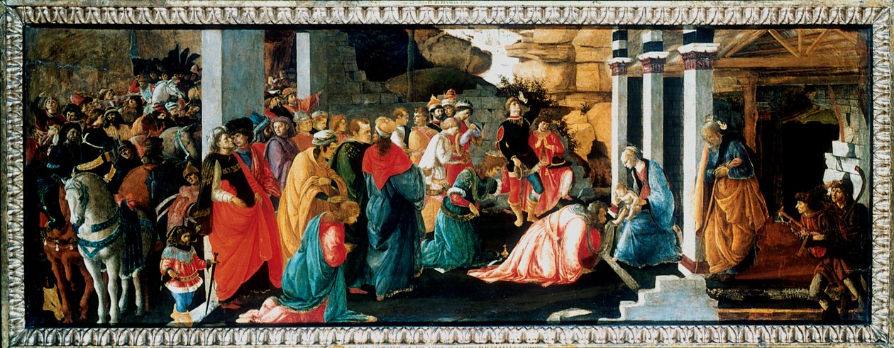 „A királyok imádása”, 1470 alkotó: Filippino Lippi