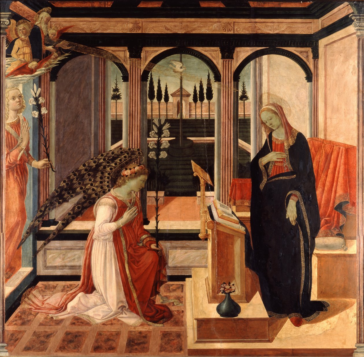 Az Angyali üdvözlet (festmény) alkotó: Filippino Lippi