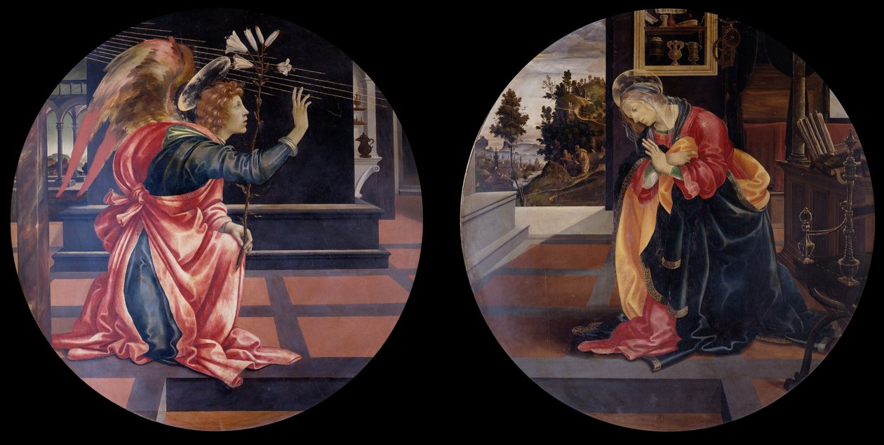 Angyali üdvözlet, 1483-1484 alkotó: Filippino Lippi