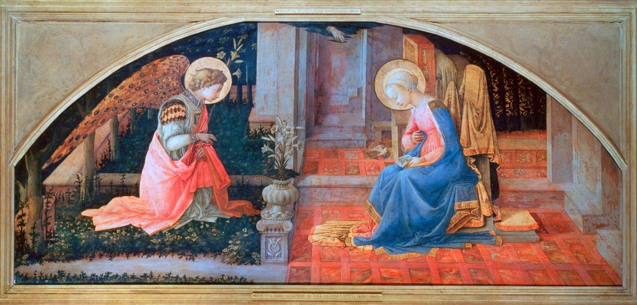 Az Angyali üdvözlet, c1450-1453 alkotó: Filippino Lippi
