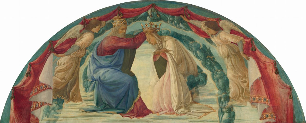 A Szűzanya koronázása, c. 1475. alkotó: Filippino Lippi