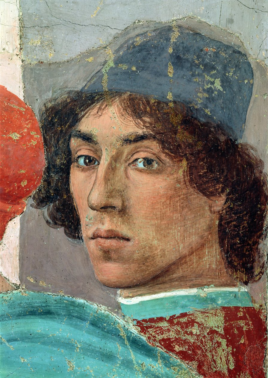 A vita Simon Magóval, és Szent Péter keresztre feszítése, 1480 körül alkotó: Filippino Lippi