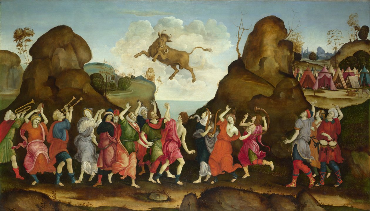 Az egyiptomi bikaisten imádata, Apis, c. 1500 alkotó: Filippino, Lippi