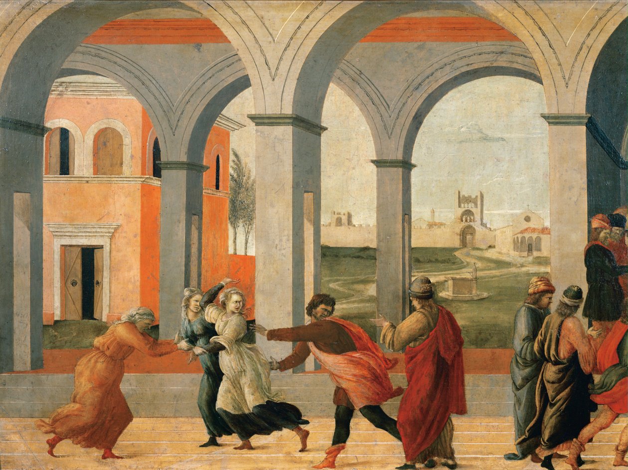 Virginia fogságba esett Appius Claudius római helytartó által ... alkotó: Filippino Lippi