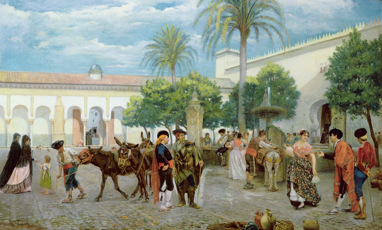 Piacnap Spanyolországban, 1877 alkotó: Filippo Baratti