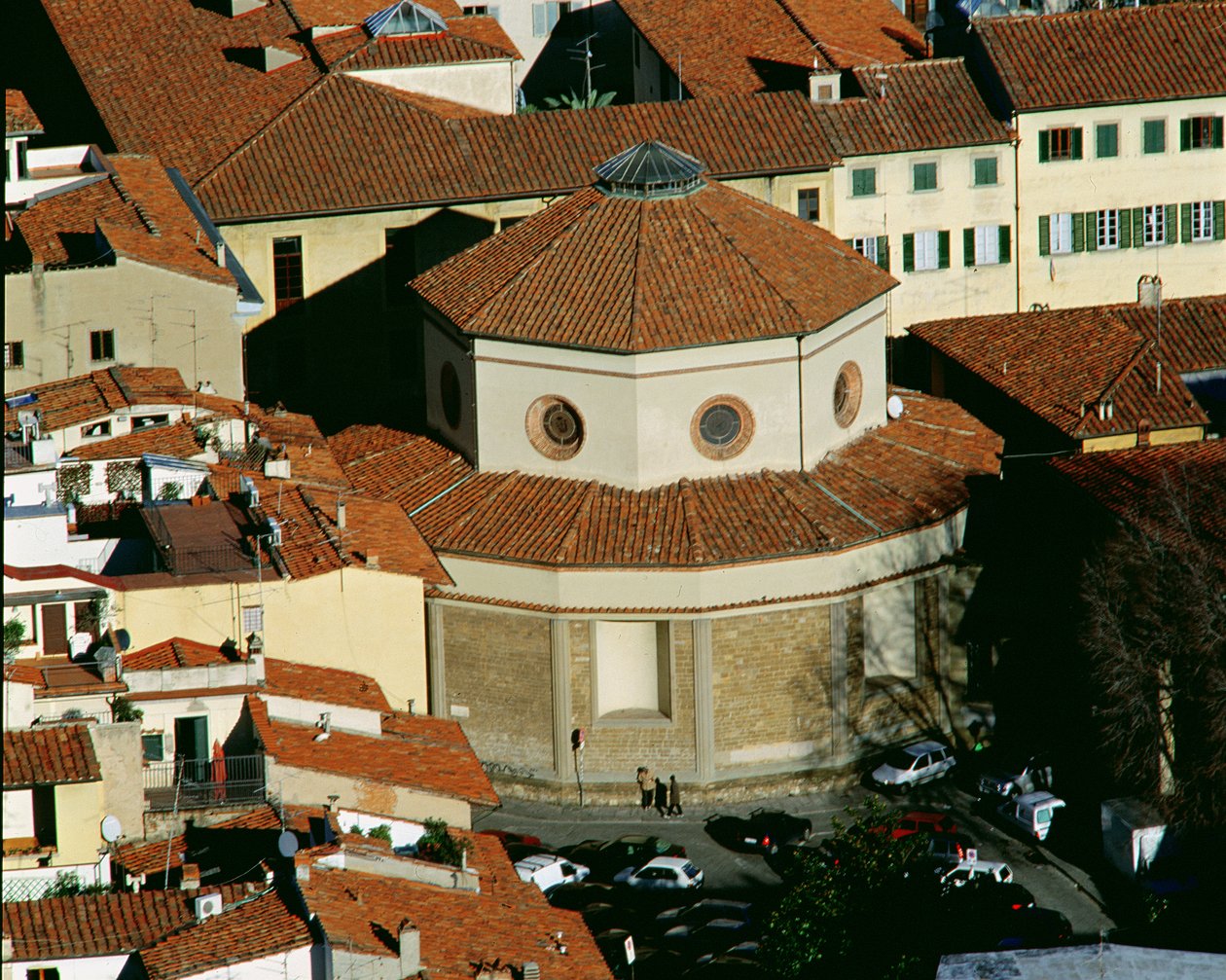 A Santa Maria degli Angeli Rotunda, 1434-ben kezdődött alkotó: Filippo Brunelleschi