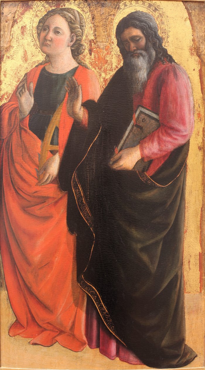 Szent Katalin és egy szent evangélista alkotó: Fra Filippo Lippi