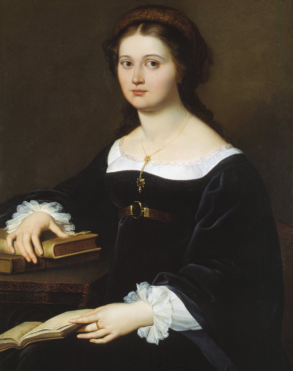 Costanza Monti Perticari portréja, 1819-1821. alkotó: Filippo Agricola
