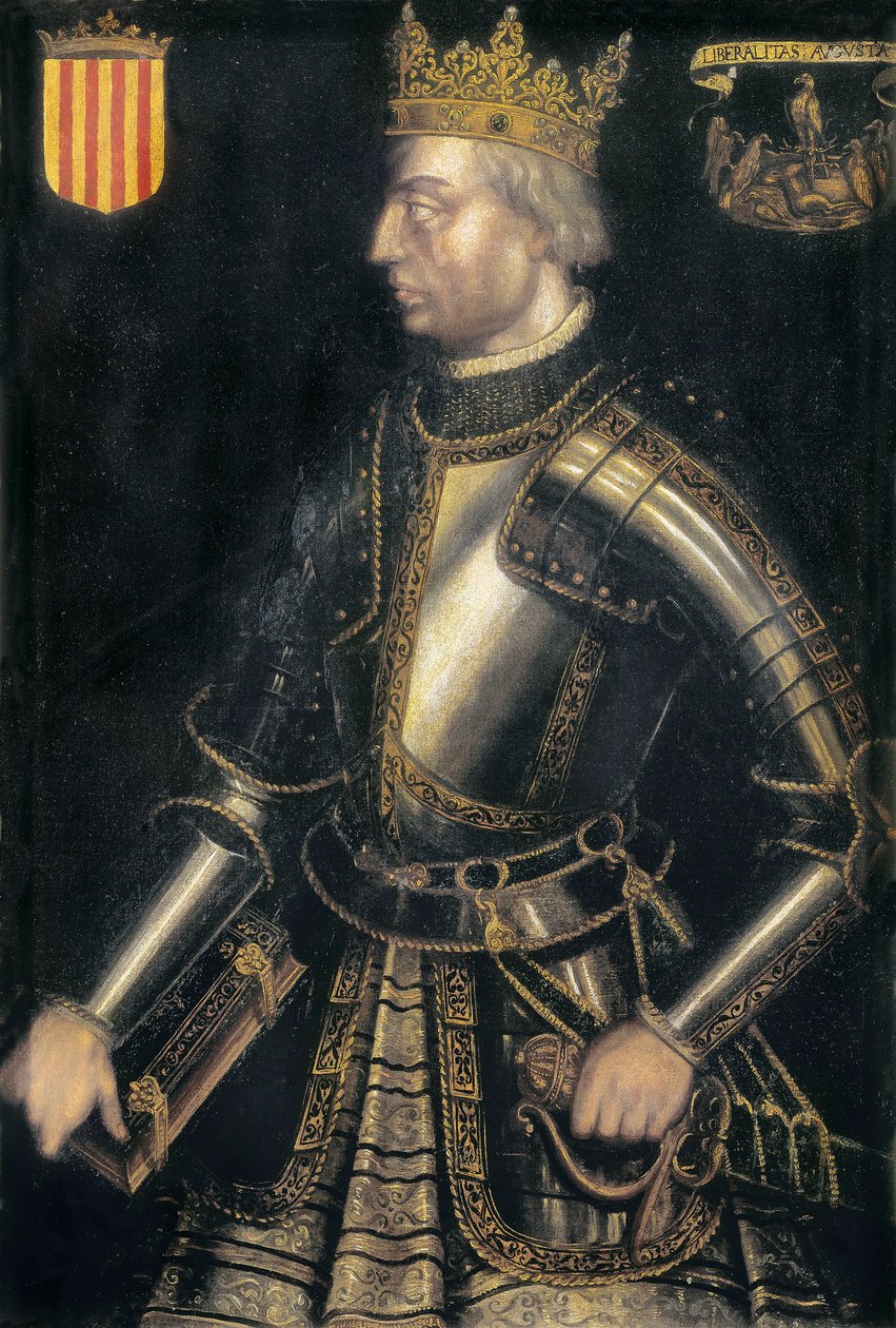 Portrait of ALPHONSE II of Catalonia, III of Aragon, called “El Liberal” alkotó: Filippo Ariosto