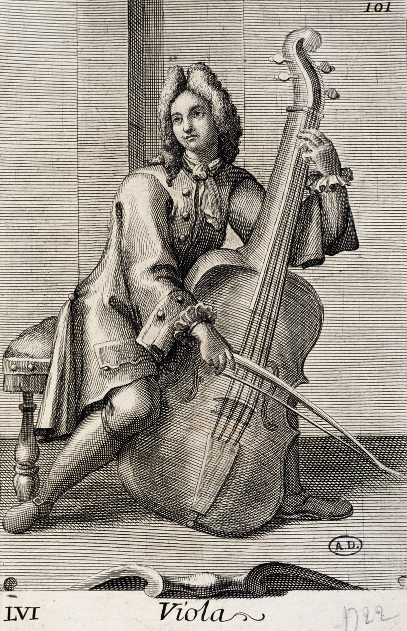 Férfi brácsán játszik alkotó: Filippo Bonanni