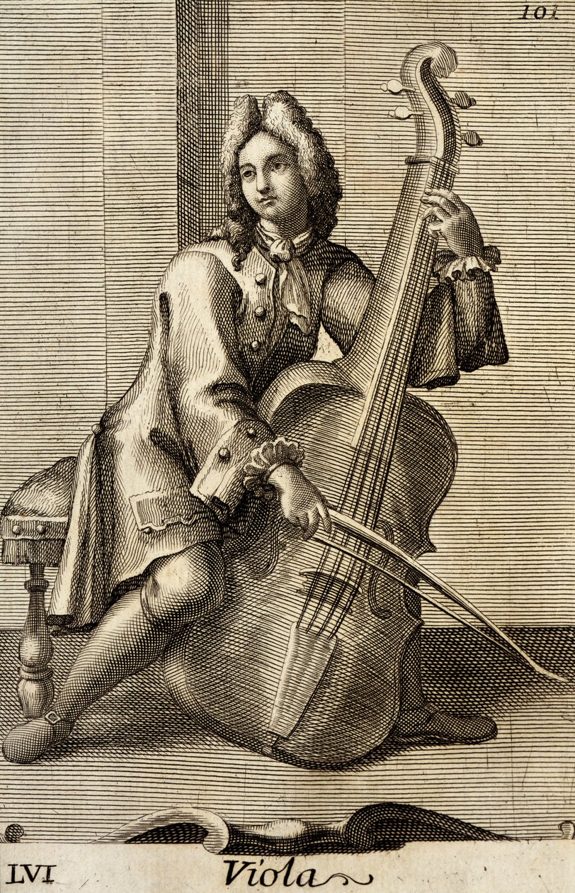 Férfi brácsán játszik alkotó: Filippo Bonanni