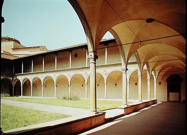 A kolostorok látképe, 1429-46 alkotó: Filippo Brunelleschi