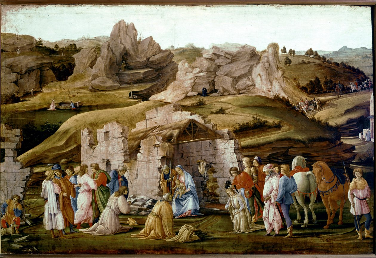 A bölcsek imádása. 1480 körül. (Olaj és tempera, fára) alkotó: Filippo Lippi