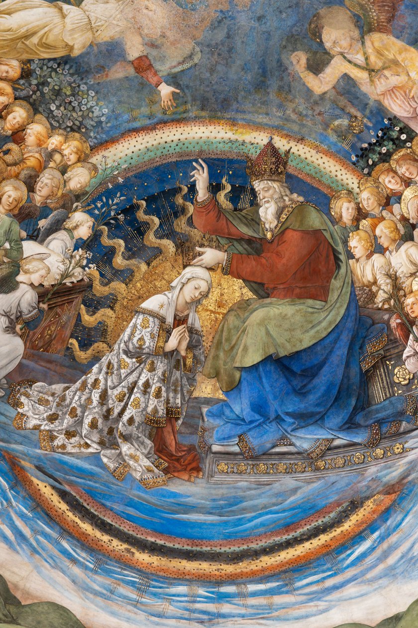 Mária koronázása, részlet alkotó: Filippo Lippi