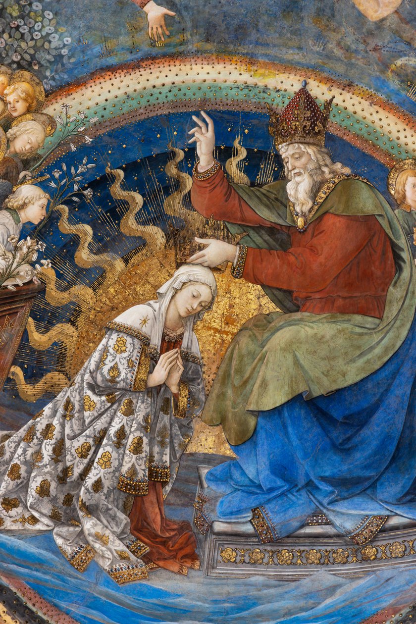 Mária koronázása, részlet alkotó: Filippo Lippi