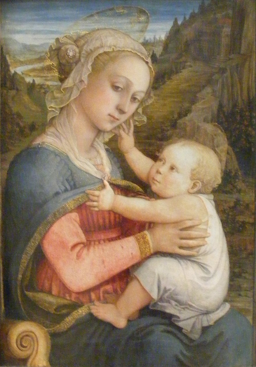 Német: Maria mit Kind Madonna és gyermeke alkotó: Filippo Lippi