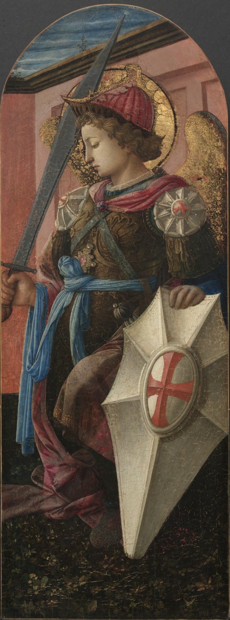 Panel egy triptichonról: Mihály arkangyal alkotó: Filippo Lippi