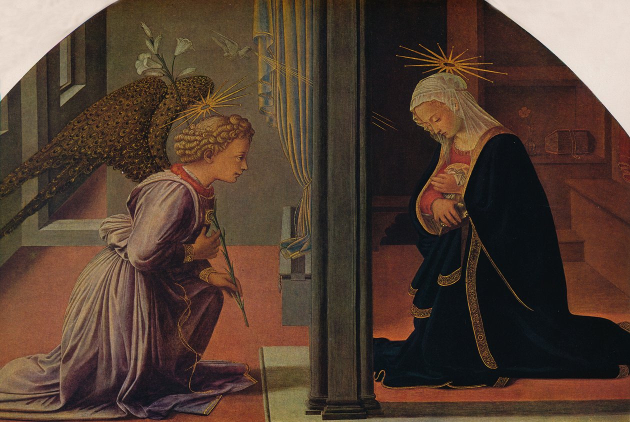 Az Angyali üdvözlet, c1435-1440 alkotó: Fra Filippo Lippi