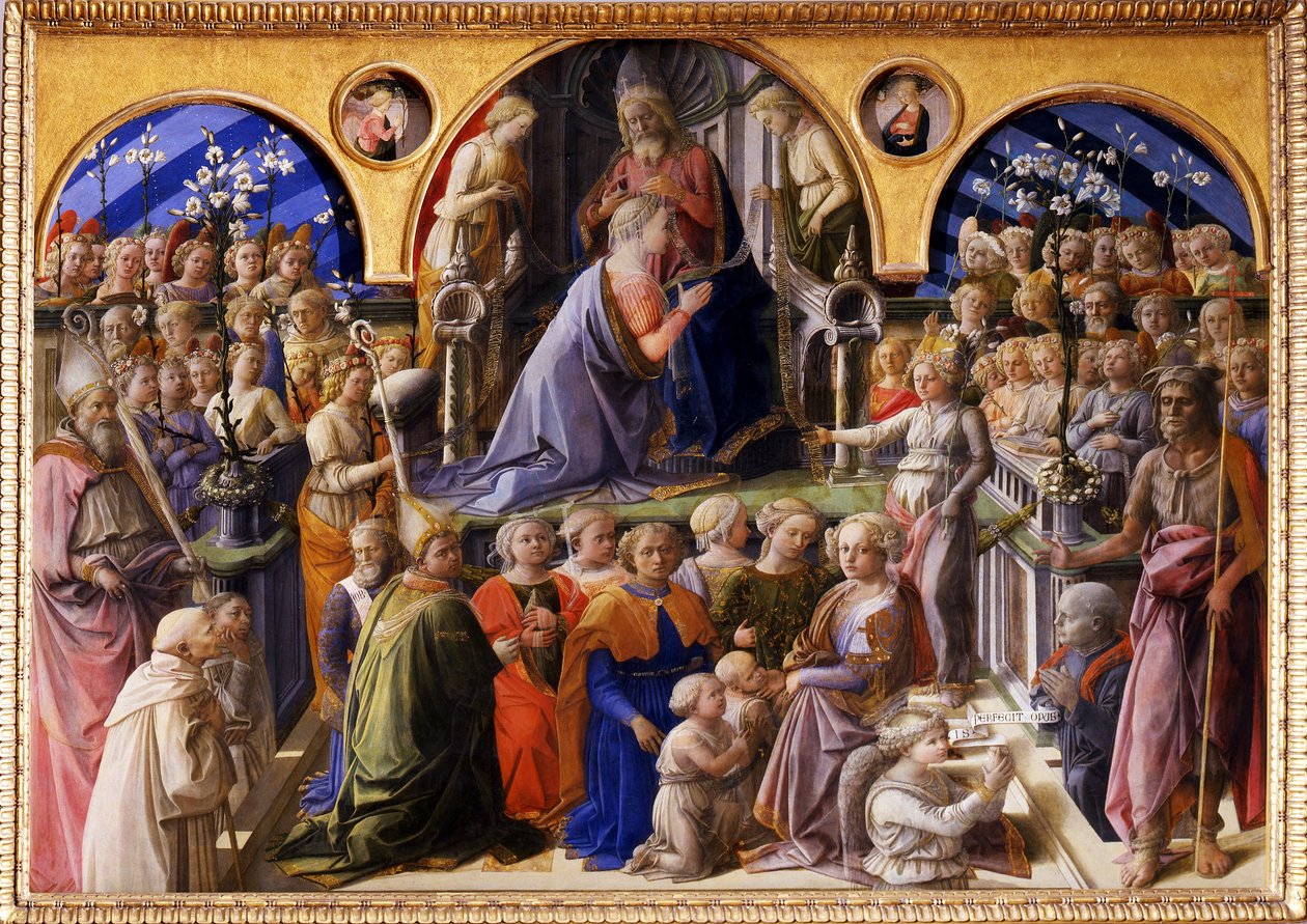 A Szűz megkoronázása alkotó: Filippo Lippi