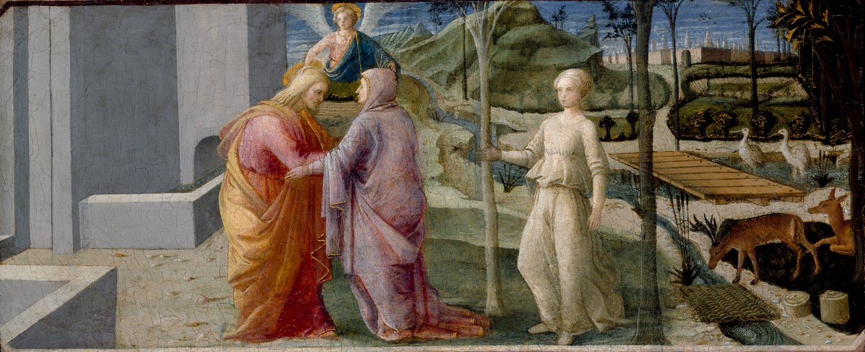 Találkozó az Aranykapunál, c1440-1445 alkotó: Filippo Lippi