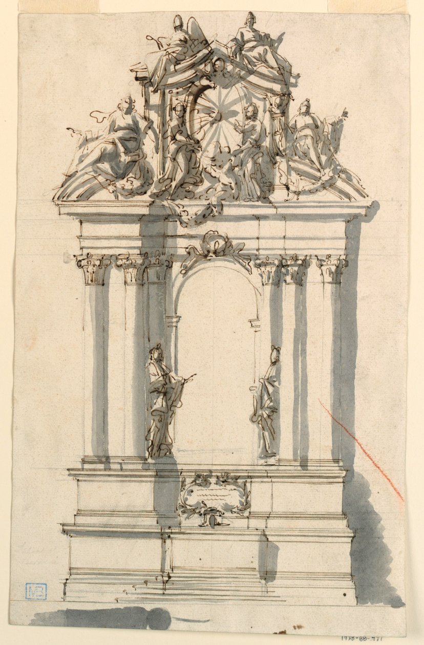 Oltár tervezése alkotó: Filippo Marchionni