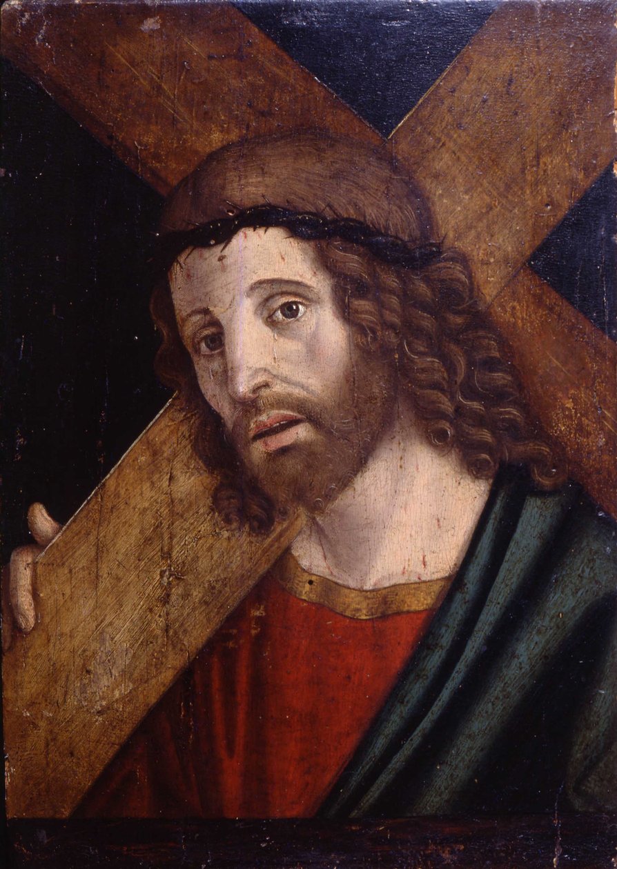 A keresztet hordozó Krisztus, c. 1500 alkotó: Filippo Mazzola