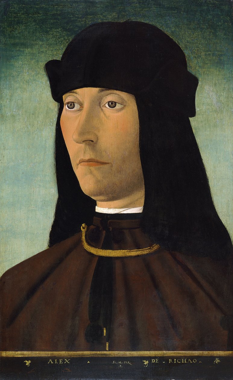 Alessandro de Ricao portréja, 1491 után alkotó: Filippo Mazzola