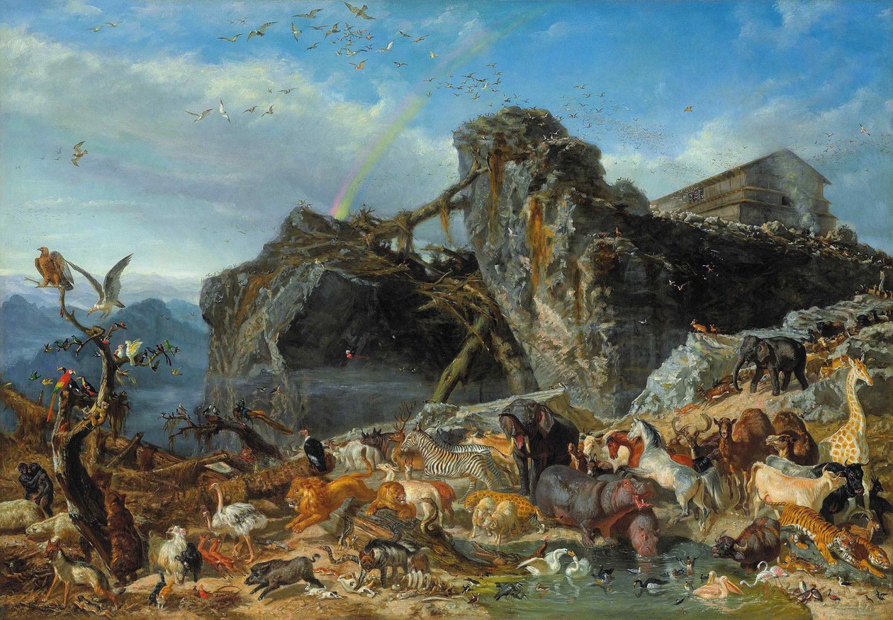 Az özönvíz után, 1865 körül. alkotó: Filippo Palizzi