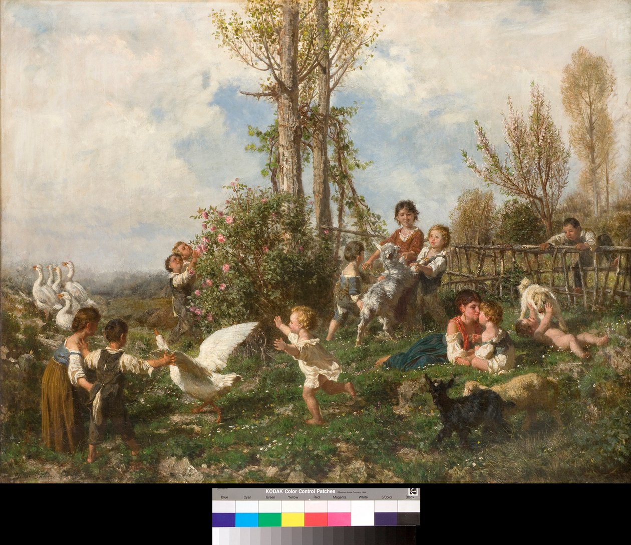 Tavasz (Tavasz) Filippo Palizzi (1818-1899) festménye 1868 Magántulajdon Gyűjtemény alkotó: Filippo Palizzi