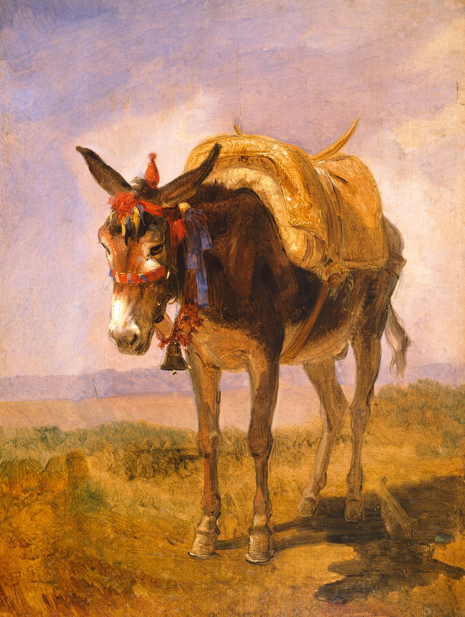 A targonca (olaj, vászon) alkotó: Filippo Palizzi